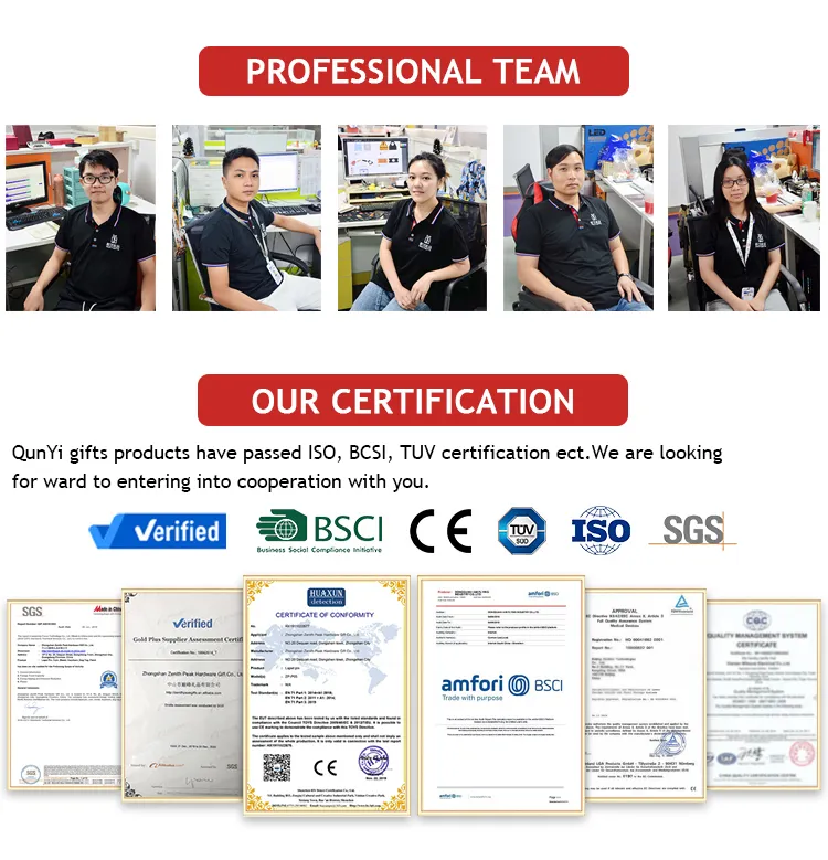 Our Certification - qunyi gifts