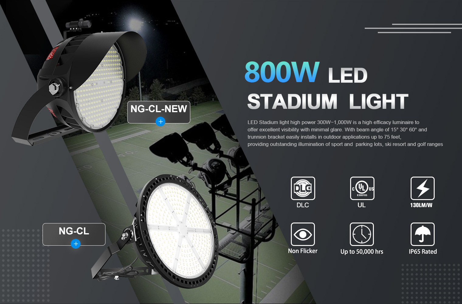 800W LED stadium light