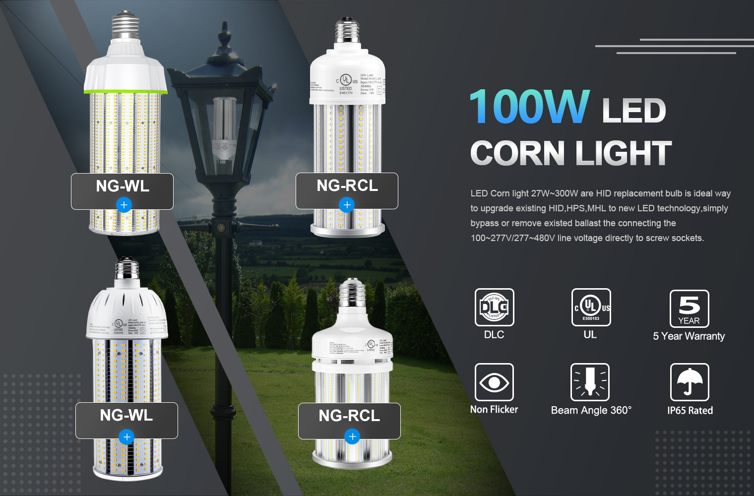 100W LED Corn light