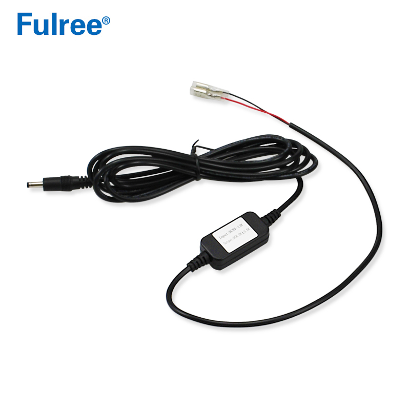 DLC Covert Camera Input DC 12V(9V-13V) to Output DC 6V 3A Max DC to DC Power Converter CO2540 Automotive Car Step Down Buck Cable Line Wire Terminal Plug 6.3mm