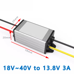 Input DC 24V(18V-40V) to Output DC 13.8V 1A 2A 3A Non-isolated step-down DC to DC Converter