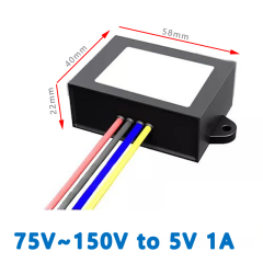 Input DC 100V (75V-150V) to Output DC 5V 1A 2A 3A 4A 5A 8A 5W 10W 15W 20W 25W 40W isolated DC to DC Step Down Converter