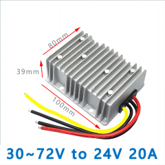 Input DC 48V 60V(30~72V) to Output DC 24V 3A 5A 8A10A15A 20A 25A DC TO DC Converter
