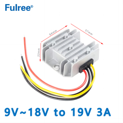 Input DC 12V ( 9-18V) to Output DC 19V 1A 2A 3A 5A 10A 15A 18A 20A 25A Boost Step Up DC to DC Converter