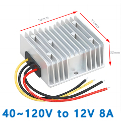 Input DC 72V 80V(30~96V) /100V(40~120V) to Output DC 12V 5A 8A10A15A 20A aluminum shell DC TO DC Converter