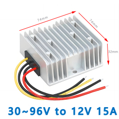 Input DC 72V 80V(30~96V) /100V(40~120V) to Output DC 12V 5A 8A10A15A 20A aluminum shell DC TO DC Converter
