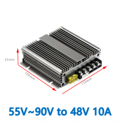 Input DC60/70V(55V~90V) to Output DC 48V 10A 480W waterproof DC to DC converter