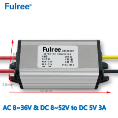 Input AC 8-36V and DC 8-52V to Output DC 3.3V 4.2V 5V 6V 7.5V 9V 12V 3A MAX AC/DC to DC converter Car Step Down Buck Power Supply