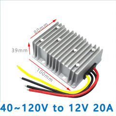 Input DC 72V 80V(30~96V) /100V(40~120V) to Output DC 12V 5A 8A10A15A 20A aluminum shell DC TO DC Converter