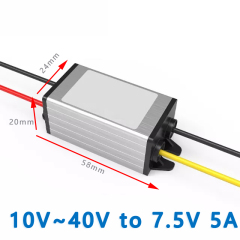 Input DC 12V 24V(10V~40V) to Output dc 7.5V 1A 2A 3A 5A DC to DC Step Down Converter