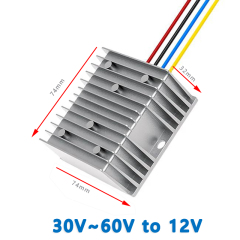 Fulree Input DC 36V 48V(30-60V) to Output DC 12V 5A 8A 10A Isolated DC-DC converter