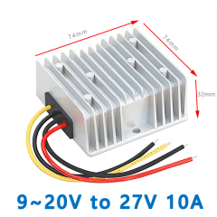 Input DC 12V (9~20V) to Output DC 27V 3A 5A 8A 10A 15A 20A DC to DC Converter