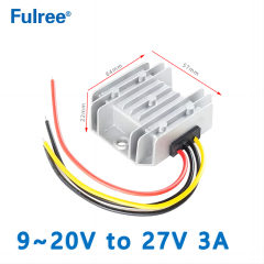 Input DC 12V (9~20V) to Output DC 27V 3A 5A 8A 10A 15A 20A DC to DC Converter
