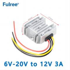 Input DC 6V-20V to Output DC 12V 1A 2A 3A 5A 6A 8A 10A 12A 15A 20A DC to DC Converter