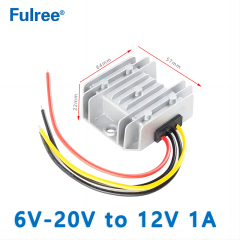 Input DC 6V-20V to Output DC 12V 1A 2A 3A 5A 6A 8A 10A 12A 15A 20A DC to DC Converter