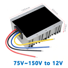 Input DC 100V(75V-150V) to Output DC 12V 10A 1A 2A 3A 4A 5A 5A 8A 10A 15A 20A 25A 30A Isolated DC- DC converter