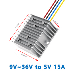Fulree Input DC 12V/24V(9-36V)to Output DC 5V 1A 2A 3A 4A 5A 8A 10A 15A 20A 22A 24A Isolated DC- DC converter