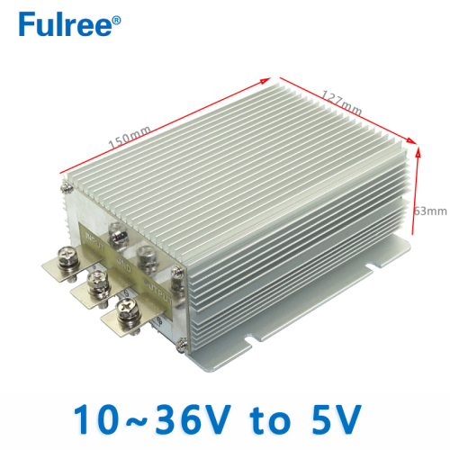 Input DC 12V 24V(10V-36V) to Output DC 5V 60A Max 300W DC to DC Step Down Buck Converter Voltage Transformer LED Display Power Supply Module