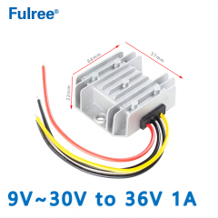 Input DC 12V/24V (9~30V) to Output DC 36V 1A 2A DC to DC converter