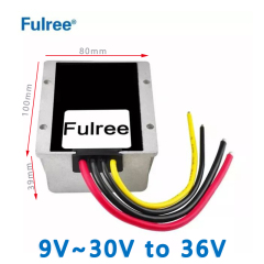 Input DC 12V/24V (9~30V) to Output DC 36V 1A 2A 3A 5A 8A 10A 14A 17A Non isolated Boost DC to DC Converter