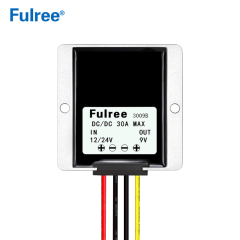 12V 24V to 9V 10A 15A 20A 25A 30A DC DC Step Down Buck Car Power Converter Inverter Voltage Reducer 12Vdc 24Vdc to 9Vdc