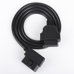 1m OBD2 Extension cable L-shaped Elbow Right Angle 16pin Diagnostic Tool cable for Vehicle ELM327