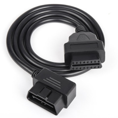 1m OBD2 Extension cable L-shaped Elbow Right Angle 16pin Diagnostic Tool cable for Vehicle ELM327