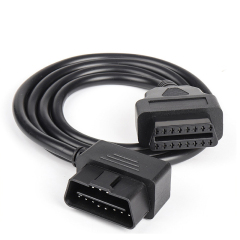 1m OBD2 Extension cable L-shaped Elbow Right Angle 16pin Diagnostic Tool cable for Vehicle ELM327