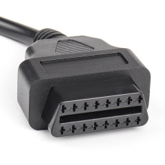 1m OBD2 Extension cable L-shaped Elbow Right Angle 16pin Diagnostic Tool cable for Vehicle ELM327