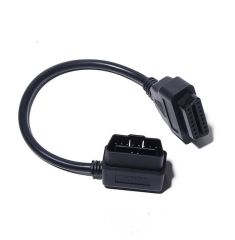 30cm OBD2 diagnostic tool cable L-shaped elbow right angled 16pin extension cable vehicle mounted ELM327 connection cable