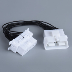 15cm Automotive OBD one-to-one full core cable OBD2 16 pin 16 core extension cable
