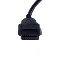 30cm OBD2 diagnostic tool cable L-shaped elbow right angled 16pin extension cable vehicle mounted ELM327 connection cable