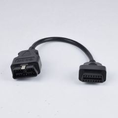 Automotive OBD male to female 16 core powered 16PIN extension cable OBD2 diagnostic tool extension cable with metal buckle