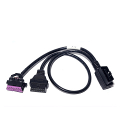 50CM car OBD2 one to two extension cable for Volkswagen Audi Skoda