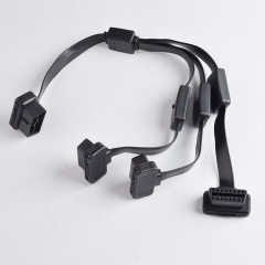 60cm OBD2 16 pin 16 core 1/3 extension cable with independent switch