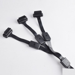 60cm OBD2 16 pin 16 core 1/3 extension cable with independent switch