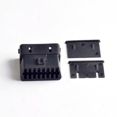 Automotive OBDll 16Pin connector with lock male housing+female housing OBD plug+housing+terminal
