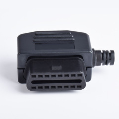 Automotive OBD2 female diagnostic connector OBD plug OBD2 shell assembly side outlet
