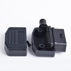 Automotive OBD2 female diagnostic connector OBD plug OBD2 shell assembly side outlet