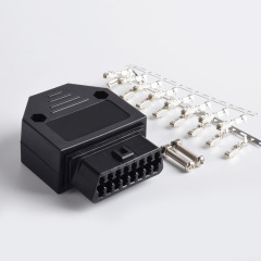 Automotive OBD2 16Pin female connector OBD plug+shell+terminal+screw