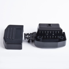 Automotive OBD2 female diagnostic connector OBD plug OBD2 shell assembly side outlet