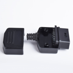 Automotive OBD2 female diagnostic connector OBD plug OBD2 shell assembly rear outlet