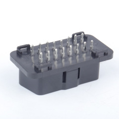Automotive male connector OBD2 16pin connector gold-plated bent pin OBD male plug J1962M connector