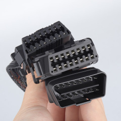 OBD2 16pin 1 male to 2 female splitter Y cable OBDII CABLE