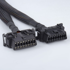 OBD2 16pin 1 male to 2 female splitter Y cable OBDII CABLE