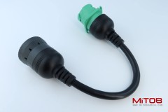 Gray 9Pin Type1 J1939 Port to New Green 9pin Type2 J1939 Port Cable Turn 9p Type1 to 9p Type2
