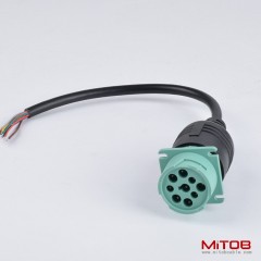 J1939 9pin truck plug diagnostic cable J1939 9-pin male to open end cable for Cummins