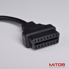 30 CM J1939 9 pin to OBD2 16pin cable for Cummins