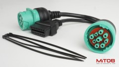 1pcs J1939 Male to J1939 Female and OBD2 Splitter Cable