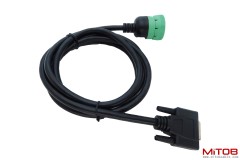 Type2 Green 9Pin J1939 to DB15 ELD Cable for Fleet Management ELD Device